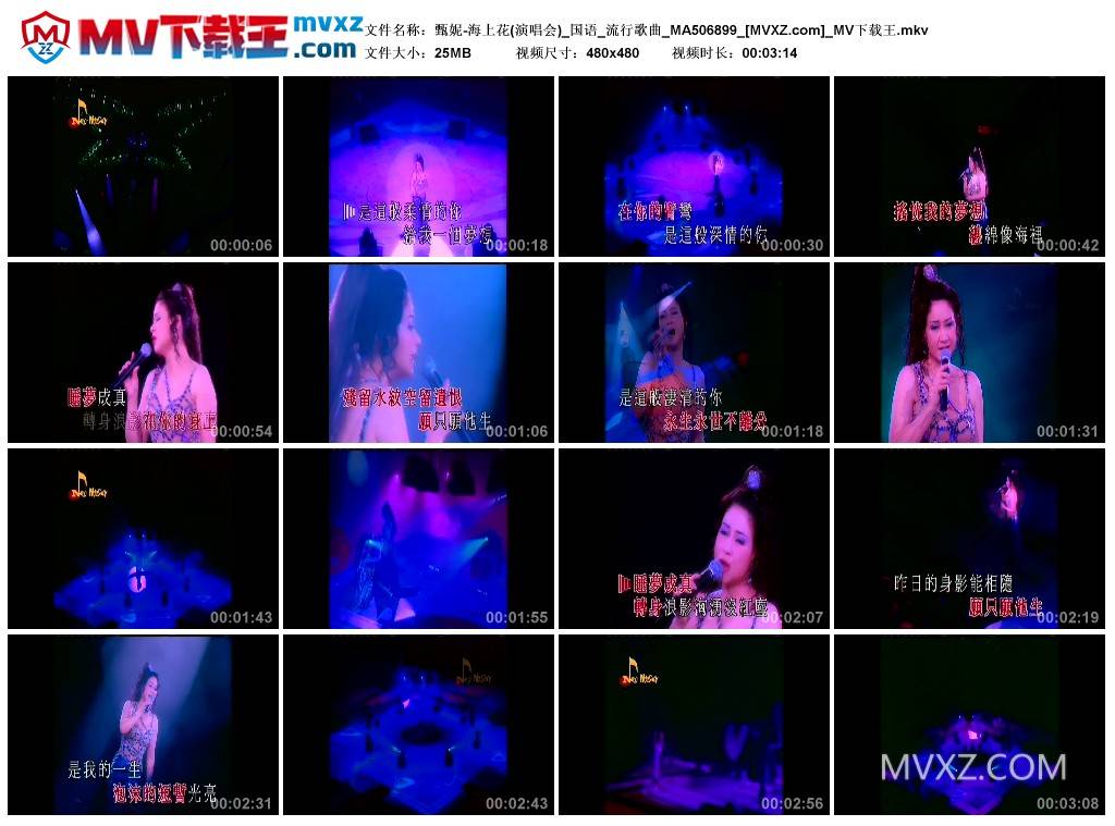 甄妮-海上花(演唱会)_国语_流行歌曲_MA506899